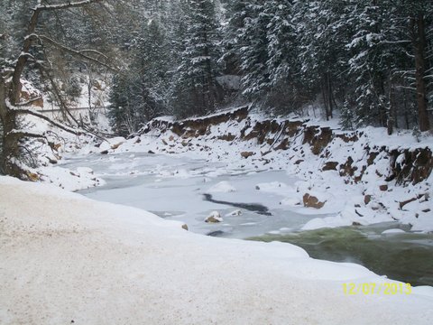 River along Fowler Cabin