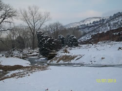 River along Fowler Cabin